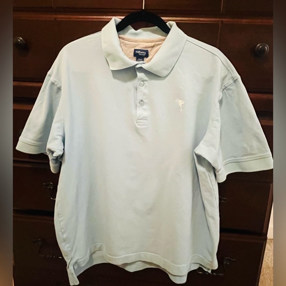 Medium Blue Palmetto Moon Polo